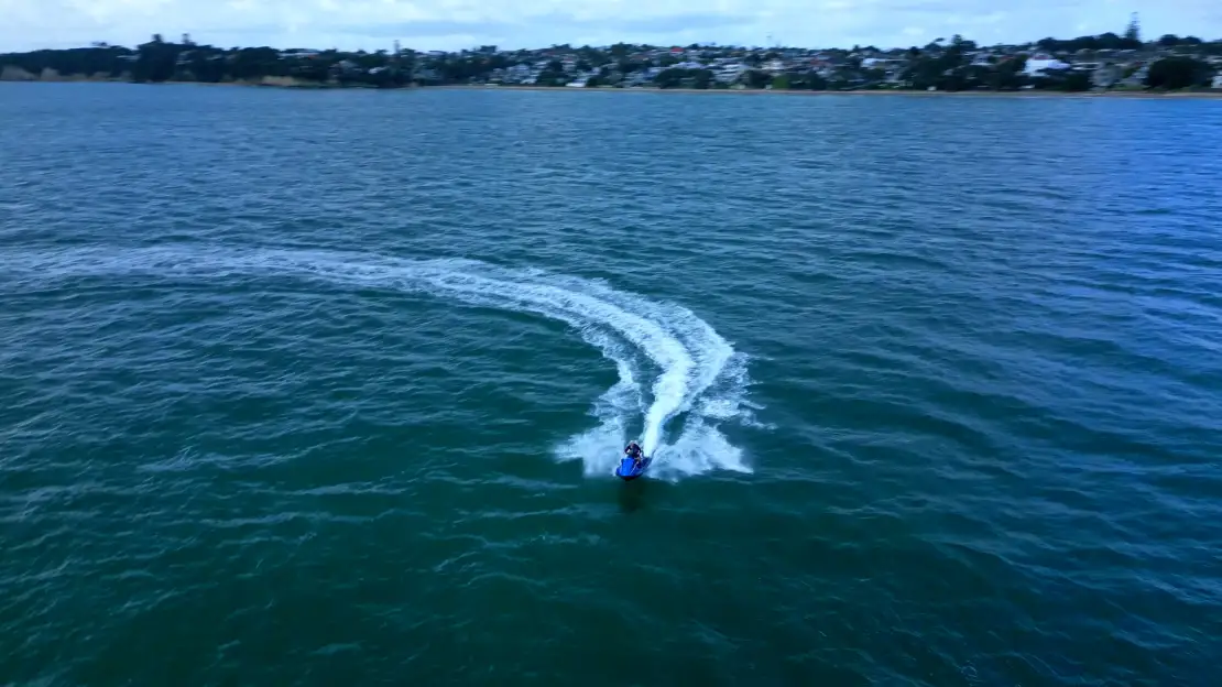 Jet Skiing along Takapuna beach area
